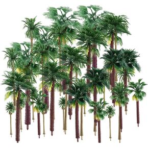 30 قطعة نموذج الأشجار نموذج شجرة جوز الهند قطار مشهد مشهد مصغر مشهد ديوراما نماذج أشجار العمارة in Kuwait