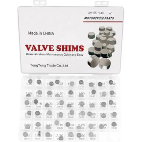 9.48mm O.D. Adjustable Valve Shim Kit 1.20mm-4.00mm Thick for Suzuki LT-Z400 LT-R450 DR-Z400E /Yamaha YFZ450R YFZ450 WR400F WR426F WR450F/Honda CRF450R CRF450RX CRF450X CRF250RX TRX450ER TRX450R