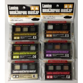 TAMIYA Weathering Master 6-Sets(A,B,C,D,E,F) [Japan Import] Model: