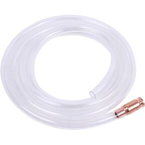 10 FT 0.56inch Inner Diameter Safety Siphon Hose Compatible with Gas Water Fuel Transfer With 0.81inch Adapter