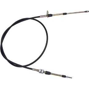 5' Long Transmission Shifter Cable Eyelet End 80605 Compatible with B&M Automotive Heavy Duty Performance Shifter Cable Af72-1001 BMM-80605 0.25" Outer Diameter Black