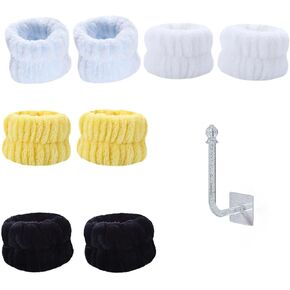 Wrist Towels for Washing Face Microfiber Face wash Spa Wristbands with Super Absorbent Children Wrist Scrunchies Arm Bands for Face Wash Prevent Water Running Women Skincare Wristbands