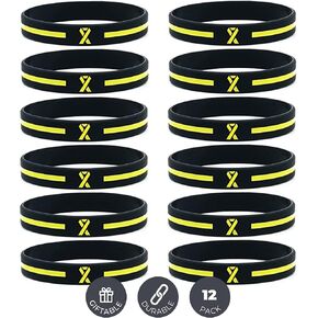 Inkstone Teal Awareness Ribbon Silicone Bracelets (12-Pack) - Wholesale Pack of 1 Dozen Unisex Wristbands for Men Women in Saudi Arabia