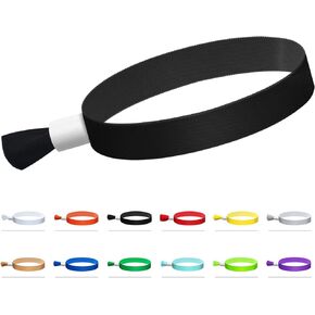 100 Pcs Cloth Event Wristbands, Event Wristbands, Colored Wrist Bands for Events, for Lightweight Concert Wrist Strap for Activities, Party Bracelets for Events (Color : Gold)