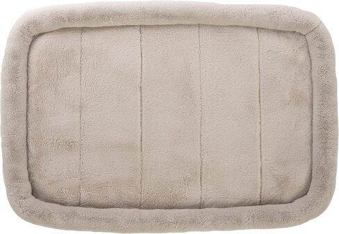Quilted Crate Bolstered Mat Dog Bed, Ideal for Crates - Gray, Large in Saudi Arabia