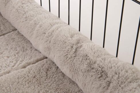 Quilted Crate Bolstered Mat Dog Bed, Ideal for Crates - Gray, Large in Saudi Arabia