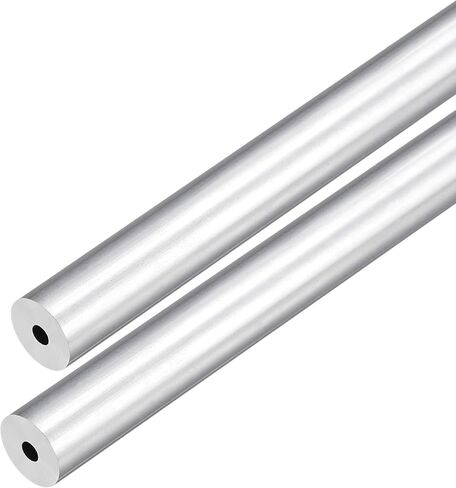 DMiotech 2Pack (10 مم OD × 4 مم معرف) 6063 أنبوب دائري من الألومنيوم بطول 250 مم أنابيب معدنية صناعية لمشاريع بناء إطار الآلات DIY in Kuwait