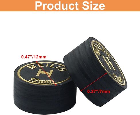 4PCS 12mm Pool Cue Tips How Cue Tip Billiard Accessories Suitable for Pool Cues and Snooker in Saudi Arabia