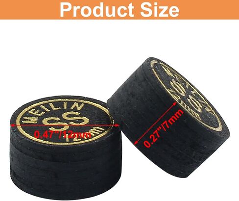 4PCS 12mm Pool Cue Tips How Cue Tip Billiard Accessories Suitable for Pool Cues and Snooker in Saudi Arabia