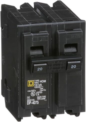 مربع D - HOM220CP Homeline قاطع دائرة ثنائي القطب 20 أمبير in Saudi Arabia