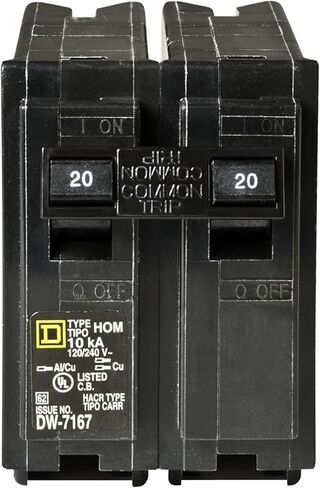 مربع D - HOM220CP Homeline قاطع دائرة ثنائي القطب 20 أمبير in Saudi Arabia