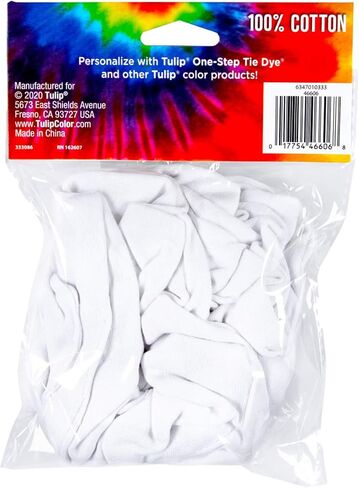 Tulip one-Step tie-dye Scrunchies 4 Pack Tie Dye Accessory, White (TUSTTD) in Kuwait