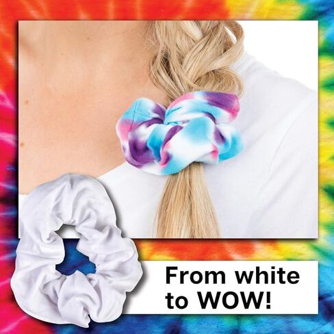 Tulip one-Step tie-dye Scrunchies 4 Pack Tie Dye Accessory, White (TUSTTD) in Kuwait