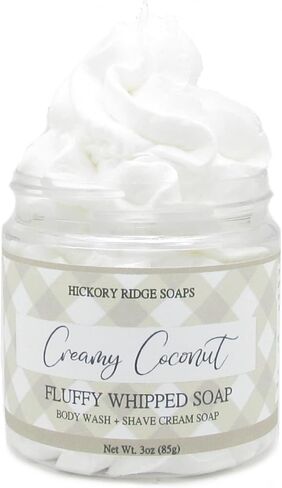 Creamy Coconut Whipped Soap, Regular Soap, Body Wash, and Shave Cream All In One (Small) in Saudi Arabia
