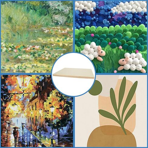 6 عبوات من الألواح الخشبية للرسم، لوحة قماشية خشبية مقاس 12 × 16 بوصة، لوحات خشبية غير مكتملة لصب دهانات الحرف الفنية in Saudi Arabia