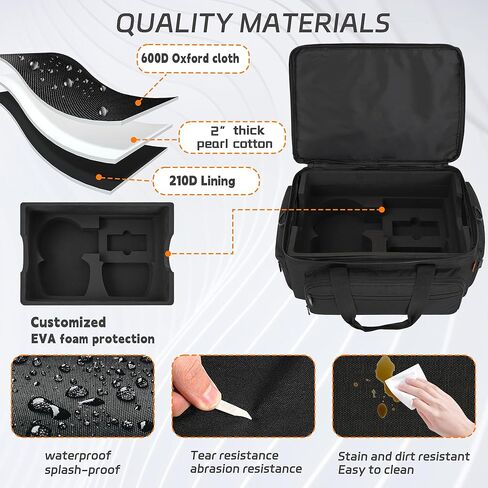 حافظة داخلية صلبة من مادة EVA من TORIBIO، حافظة مقاومة للصدمات لجهاز PS5، حقيبة تخزين واقية أثناء السفر متوافقة مع جهاز Playstation 5 وملحقاته in Kuwait