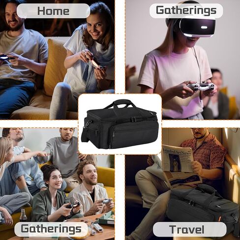 حافظة داخلية صلبة من مادة EVA من TORIBIO، حافظة مقاومة للصدمات لجهاز PS5، حقيبة تخزين واقية أثناء السفر متوافقة مع جهاز Playstation 5 وملحقاته in Kuwait