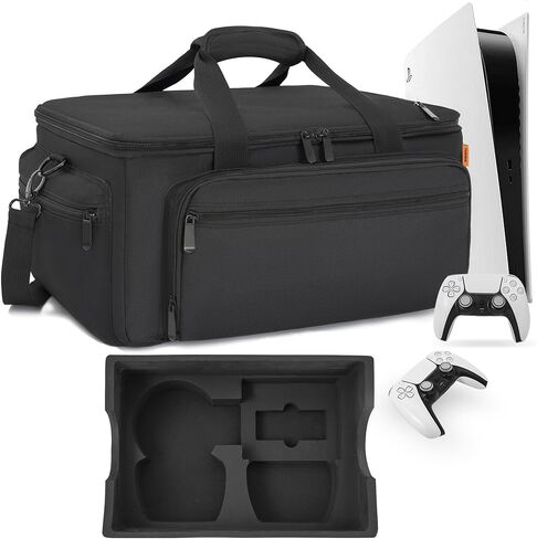 حافظة داخلية صلبة من مادة EVA من TORIBIO، حافظة مقاومة للصدمات لجهاز PS5، حقيبة تخزين واقية أثناء السفر متوافقة مع جهاز Playstation 5 وملحقاته in Kuwait