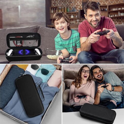 حزمة الملحقات لبوابة Playstation، وحقيبة الحمل وغطاء شفاف من البولي كربونات الصلب مع واقي شاشة من الزجاج المقسى، وغطاء حماية وحقيبة يد سفر محمولة ذات هيكل صلب لبوابة Ps in Kuwait