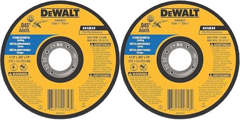 DeWaltDW8062S Cfree Thin Cutoff Wheel, 4-1/2-Inch x .045 x 7/8-Inch in Saudi Arabia