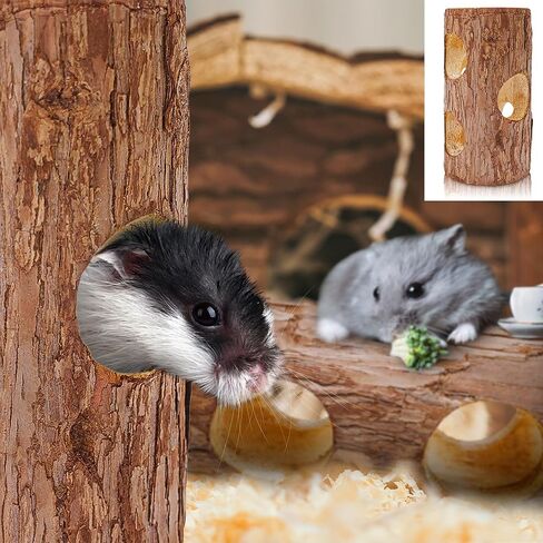 ألعاب تسلق السلطعون الناسك، مخبأ السلطعون الناسك، ديكور تسلق الزواحف لموطن السلطعون الناسك الصغير أو المتوسط ​​(شجرة مجوفة للسلطعون الناسك) in Kuwait