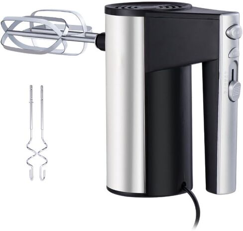 Hand Mixer Electric Handheld,5 Speed Kitchen Handheld Mixer,with Turbo Button,Egg Baking Beaters,Dough Hooks, for Baking Cake Egg Cream Food Beater in Kuwait