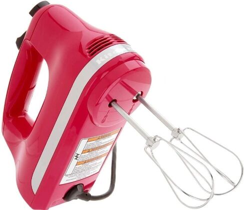خلاط يدوي رقمي سريع من KitchenAid مع ملحقات Turbo Beater II وخفق احترافي - أحمر (متجدد) in Kuwait