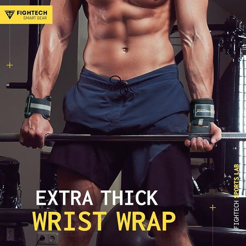 خطافات رفع الأثقال ومقابض سحب من FIGHTECH - خطافات رفع متعددة الاستخدامات مع أشرطة خطافية متينة لدعم خطافات الطاقة، ومقابض رفع معززة لأقصى تدريب على القوة in Kuwait