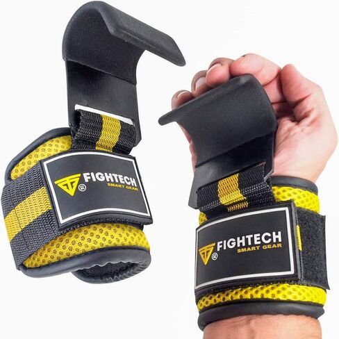 FIGHTECH Weightlifting Hooks & Pull-Up Grips - Versatile Lifting Hooks with Durable Hook Straps for Power Hooks Support, Enhanced Lifting Grips for Maximum Strength Training in Kuwait