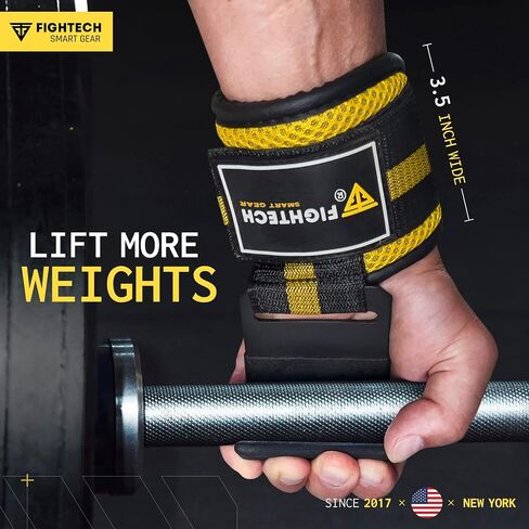 FIGHTECH Weightlifting Hooks & Pull-Up Grips - Versatile Lifting Hooks with Durable Hook Straps for Power Hooks Support, Enhanced Lifting Grips for Maximum Strength Training in Kuwait