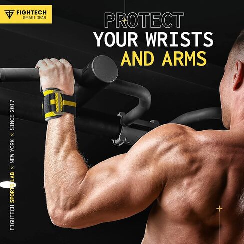 FIGHTECH Weightlifting Hooks & Pull-Up Grips - Versatile Lifting Hooks with Durable Hook Straps for Power Hooks Support, Enhanced Lifting Grips for Maximum Strength Training in Kuwait