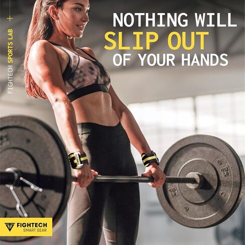 FIGHTECH Weightlifting Hooks & Pull-Up Grips - Versatile Lifting Hooks with Durable Hook Straps for Power Hooks Support, Enhanced Lifting Grips for Maximum Strength Training in Kuwait