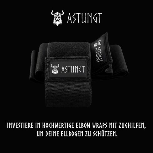 Astungt® Ebow Bandage 2 قطعة، ضمادة رياضية، ضمادة الكوع لكمال الأجسام، كروس فيت وتدريب الأثقال in Saudi Arabia