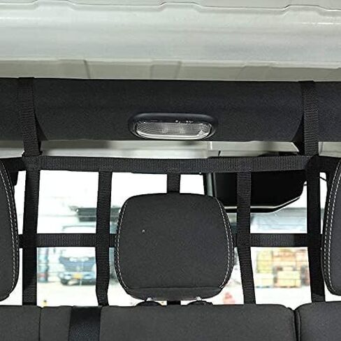 Cartaoo Vehicle Pet Barrier,Rear Seat Isolation Mesh Cargo Net Back Dog Seat Divider for Jeep Wrangler. Compatible with JK JL 2007-2021 and Gladiator Rubicon Unlimited JT Accessories in Kuwait