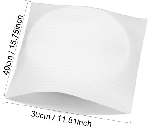 100-Pack 11.81" x 15.75" Foam Pouches, Packing Foam Wrap Sheets for Shipping, Cushion Foam Pouch for Moving and Storing, for Packaging Dishes/Cups/Mugs and Plates Moving in Saudi Arabia