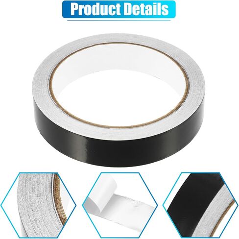X AUTOHAUX 0.79" Width 65.62ft Long Decorative Strips Waterproof Reflective Tape Sticker Warning Tape for Car Motorcycle Boat Black 20mm Width 20M Long in Saudi Arabia