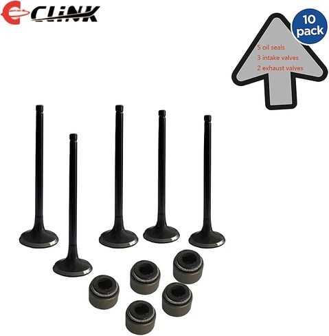 Engine Intake & Exhaust Valve Kit With Stem Seal Fits For Yamaha Grizzly 660,2002~2008, Rhino 660,2004~2007,Raptor 660 2001-2005 in Saudi Arabia