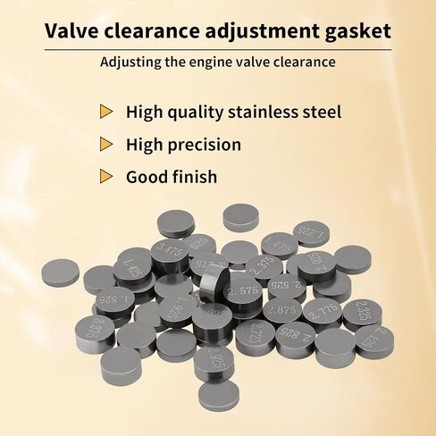 7.48 مللي متر قابل للتعديل صمام الرقائق عدة O.D.1.20mm-3.50 مللي متر سميكة لكاواساكي KX250F 2004-2019 سوزوكي GSX-R750 1993-2011 YZ250F 2001-2013 هوندا NPS50 المشاجرة 2003-2014/CRF250X 2004-2017 (47 قطعة) in Kuwait