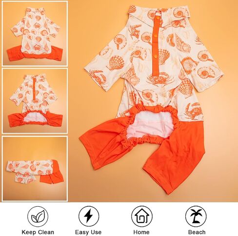 LovinPet Pet Pajamas, Bottoming Dog Shirt for Dog Coats, Anti Licking, Anxiety Calming Onesies for Dogs, Elastic Shimmer & Shine Daisies White Prints Pullover Big Dog Pajamas in Saudi Arabia