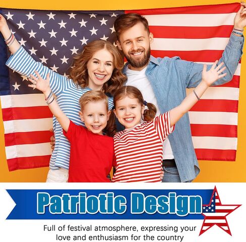 Leitee 100 Pcs USA Rubber Wristbands Bulk American Flag Silicone Stretchable Bracelet Patriotic Veterans Rubber Bracelets Red White Blue Military Memorial Day Army Wristbands Independence Day Gifts in Saudi Arabia