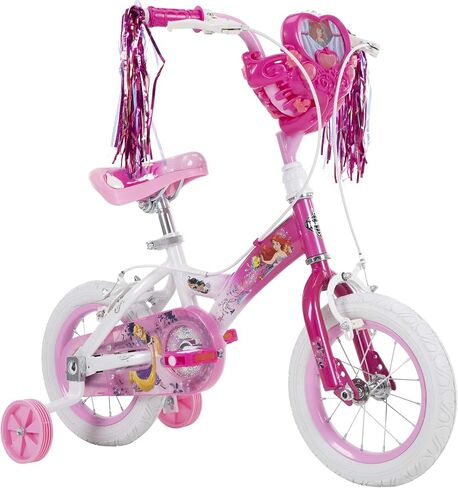 Huffy Disney Princess Kid Bike 12 inch & 16 inch, Quick Connect Assembly & Regular Assembly, Pink in Saudi Arabia