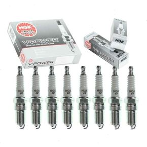 8 pc NGK V-Power Spark Plugs compatible with Ford F-150 4.6L 5.4L 5.8L V8 1993-2010 in Saudi Arabia