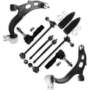 10-PC SET Suspension Kit fit 2013-2017 for Ford Taurus for Ford Flex for Lincoln MKS for Lincoln MKT Front Lower Control Arm and Ball Joint Outer Inner Tie Rod End w/Boot Sway Bar End Link in Kuwait