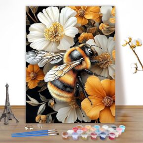 EOBROMD Paint by Numbers for Adults, DIY Sunflower Cat Paint by Number Kits for Beginner on Canvas, Paint by Numbers Adult Kit Drawing Arts and Crafts for Gift Home Wall Decor 12x16inch in Kuwait