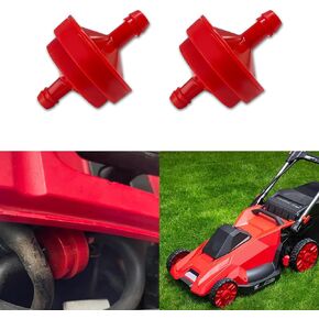 2PCS Lawn Mower Fuel Filter, 1/4" Inline Gas Engine Fuel Filter, 150 Micron, Red, Modern Style, Vehicle Specific Fit, 2 Pack in Kuwait