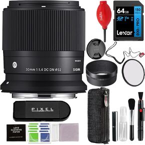 Sigma 30mm F/1.4 DC DN عدسة معاصرة لجبل الترددات اللاسلكية مع حزمة التبعية والهدوء المتقدمة (Sigma 4 سنوات ضمان الولايات المتحدة الأمريكية) | Sigma 30mm F1.4 RF Mount in Kuwait