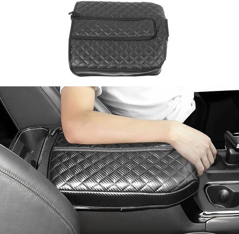 CheroCar Center Console Armrest Cover Pad for 2007-2014 Silverado GMC Sierra Suburban Avalanche Tahoe GMC Yukon Soft Arm Rest Pad,Scratch Resistance Armrest Covers in Saudi Arabia
