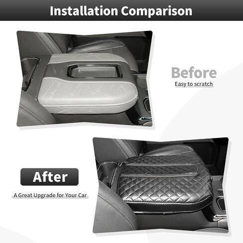 CheroCar Center Console Armrest Cover Pad for 2007-2014 Silverado GMC Sierra Suburban Avalanche Tahoe GMC Yukon Soft Arm Rest Pad,Scratch Resistance Armrest Covers in Saudi Arabia
