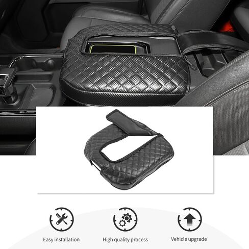 CheroCar Center Console Armrest Cover Pad for 2007-2014 Silverado GMC Sierra Suburban Avalanche Tahoe GMC Yukon Soft Arm Rest Pad,Scratch Resistance Armrest Covers in Saudi Arabia