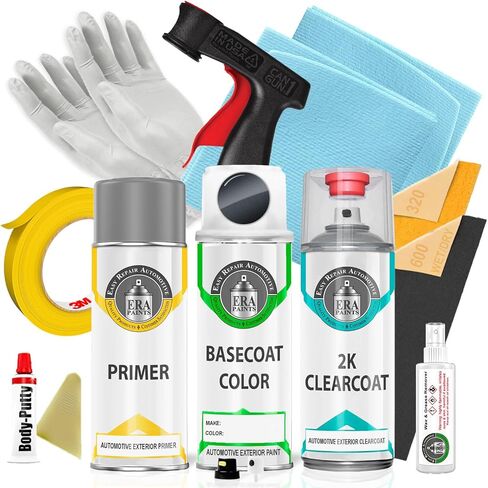 ERA Paints PAV/HAV - Dark Charcoal Pearl for JEEP Exact Match Automotive Touch Up Paint Spray - 2K Premium Kit in Kuwait